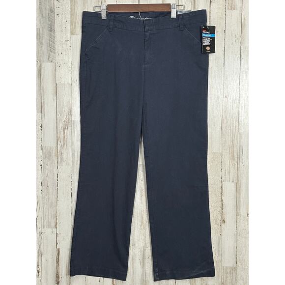 NWT Dickies Flex Twill Pants 16P Navy Relaxed Straight Leg Workwear Preppy - Picture 11 of 12
